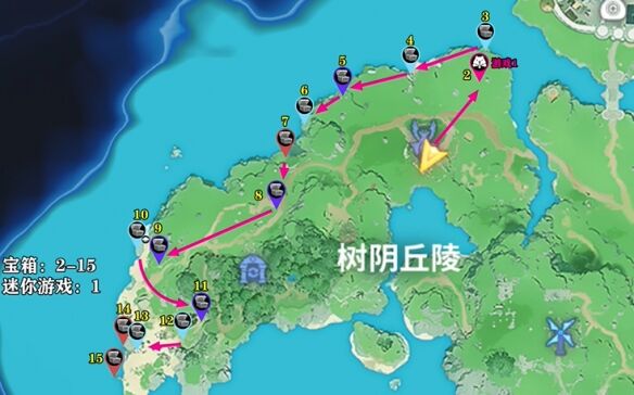 《龙之剑觉醒》宝箱全收集攻略(树阴丘陵区域)