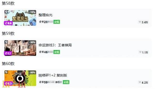 Steam今日史低游戏分享!8月12日史低佳作推荐