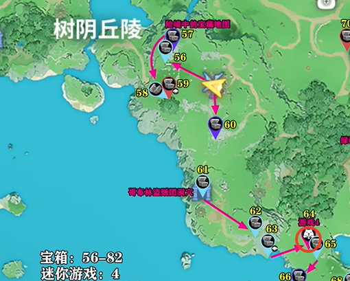 《龙之剑觉醒》迷你游戏全点位(树阴丘陵区域)