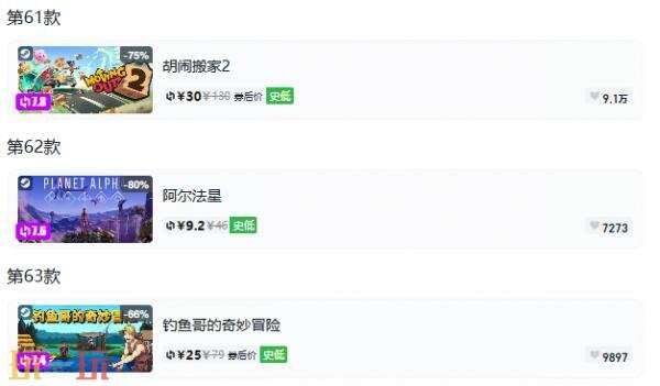 Steam今日史低游戏分享!8月13日史低佳作推荐