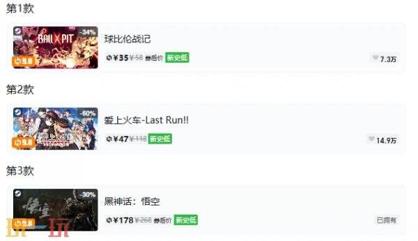 Steam今日史低游戏分享!8月13日史低佳作推荐
