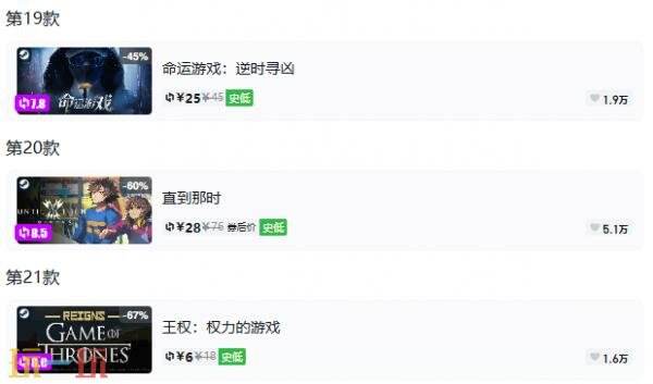 Steam今日史低游戏分享!8月14日史低佳作推荐