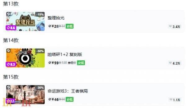 Steam今日史低游戏分享!8月14日史低佳作推荐