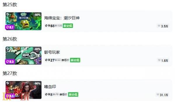 Steam今日史低游戏分享!8月14日史低佳作推荐