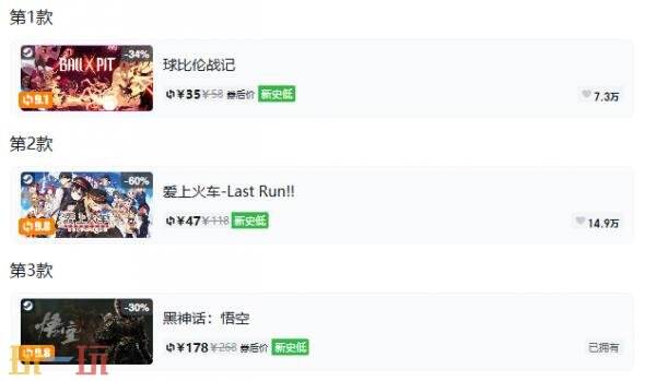 Steam今日史低游戏分享！8月17日史低佳作推荐