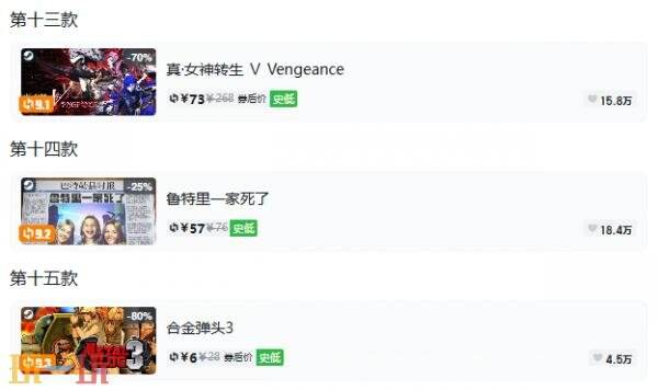 Steam今日史低游戏分享!8月20日史低佳作推荐