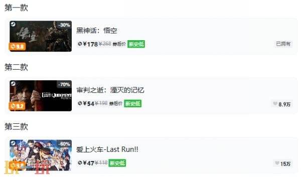 Steam今日史低游戏分享!8月20日史低佳作推荐