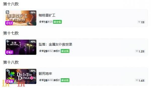 Steam今日史低游戏分享!8月20日史低佳作推荐