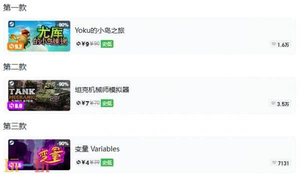 Steam今日史低游戏分享!8月21日史低佳作推荐