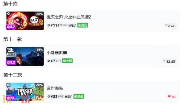Steam今日史低游戏分享！8月24日史低佳作推荐