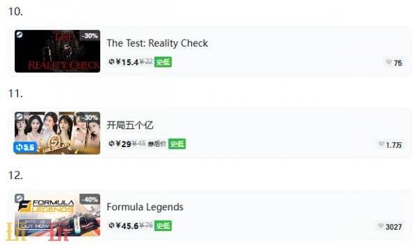 Steam今日史低游戏分享！8月25日史低佳作推荐