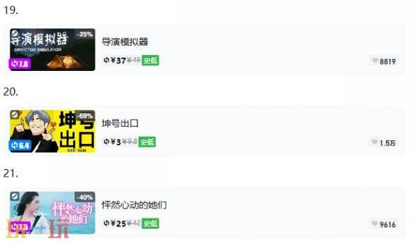 Steam今日史低游戏分享！8月25日史低佳作推荐