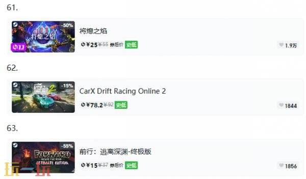 Steam今日史低游戏分享！8月25日史低佳作推荐