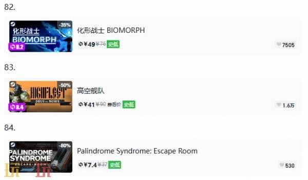 Steam今日史低游戏分享！8月25日史低佳作推荐
