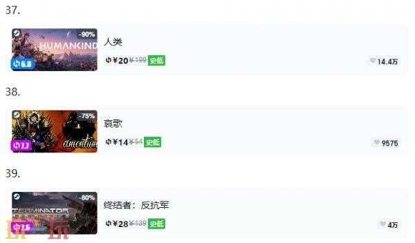 Steam今日史低游戏分享！8月26日史低佳作推荐