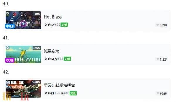 Steam今日史低游戏分享！8月26日史低佳作推荐