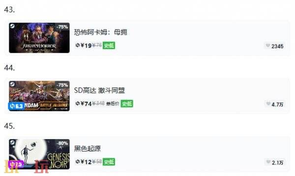 Steam今日史低游戏分享！8月26日史低佳作推荐
