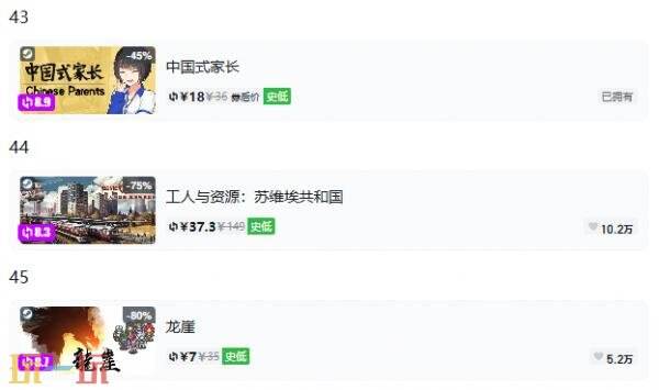 Steam今日史低游戏分享!8月27日史低佳作推荐