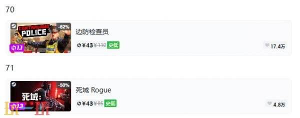 Steam今日史低游戏分享!8月27日史低佳作推荐