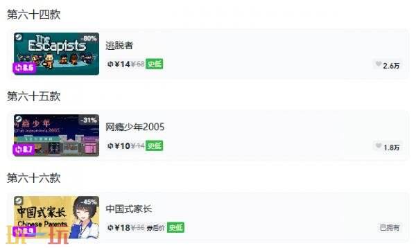 Steam今日史低游戏分享!8月28日史低佳作推荐