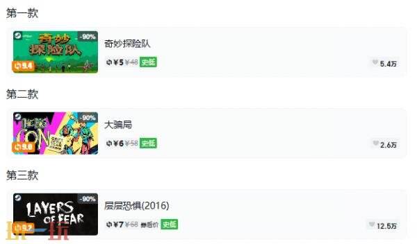 Steam今日史低游戏分享!8月28日史低佳作推荐