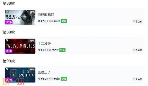 Steam今日史低游戏分享！8月31日史低佳作推荐