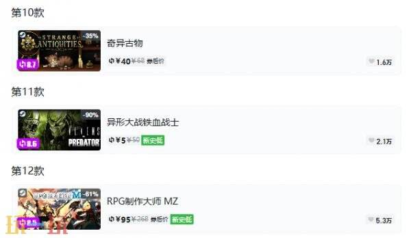 Steam今日史低游戏分享！8月31日史低佳作推荐