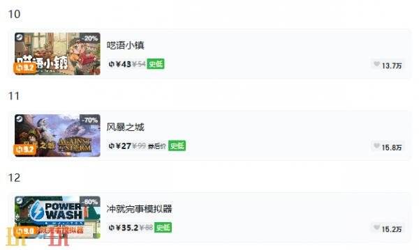 Steam今日史低游戏分享!9月1日史低佳作推荐