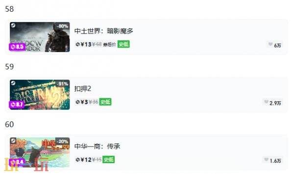 Steam今日史低游戏分享!9月1日史低佳作推荐