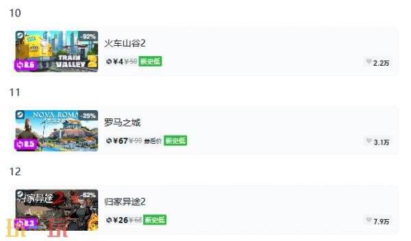 Steam今日史低游戏分享!9月1日史低佳作推荐