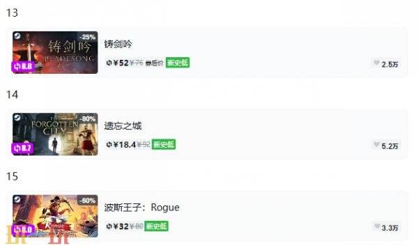 Steam今日史低游戏分享!9月1日史低佳作推荐