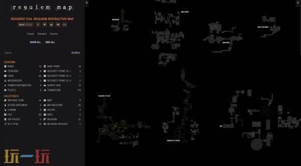 生化危机9安魂曲互动地图 生化危机9安魂曲地图工具在线使用