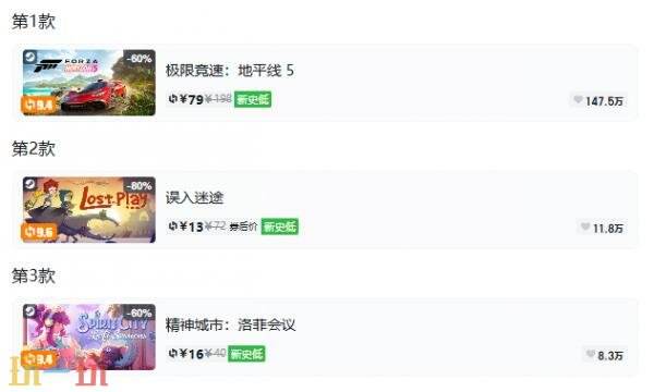 Steam今日史低游戏分享!9月2日史低佳作推荐