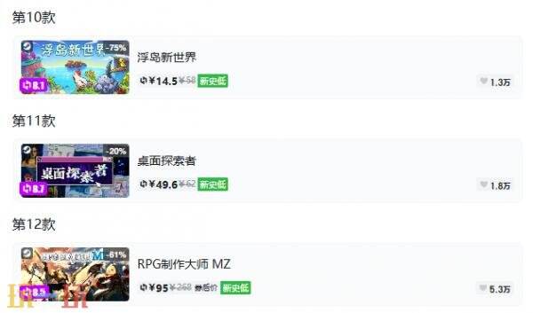 Steam今日史低游戏分享!9月2日史低佳作推荐