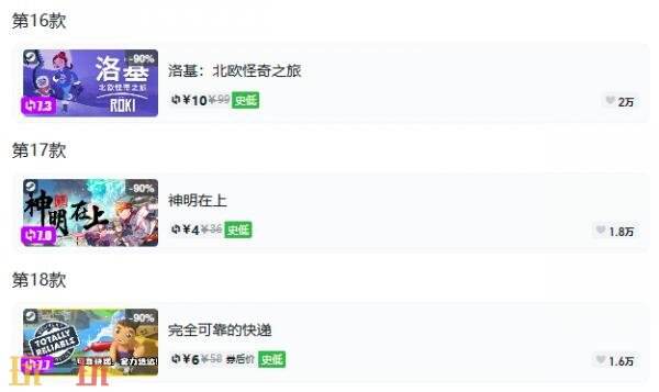 Steam今日史低游戏分享!9月2日史低佳作推荐