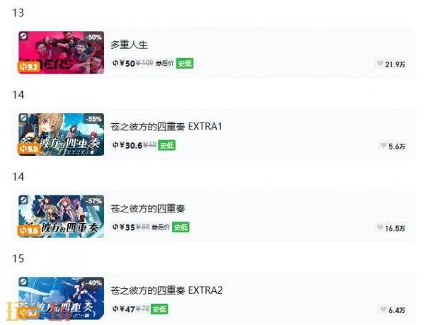 Steam今日史低游戏分享!9月3日史低佳作推荐