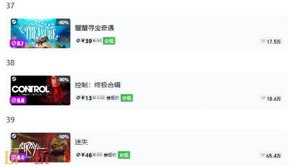 Steam今日史低游戏分享!9月3日史低佳作推荐