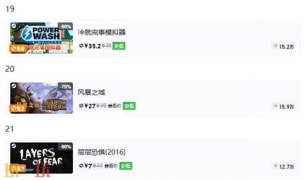 Steam今日史低游戏分享!9月3日史低佳作推荐
