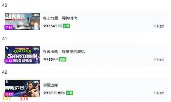 Steam今日史低游戏分享!9月3日史低佳作推荐