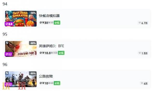 Steam今日史低游戏分享!9月3日史低佳作推荐