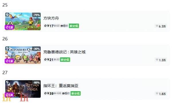 Steam今日史低游戏分享!9月3日史低佳作推荐