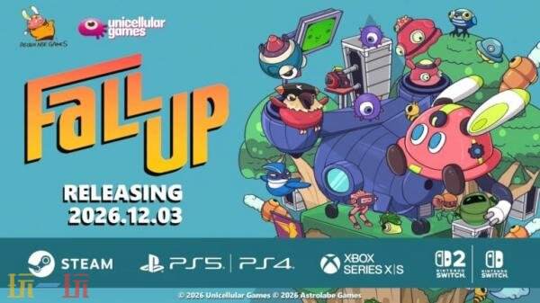 平台跳跃游戏《Fall Up》将于12月3日推出