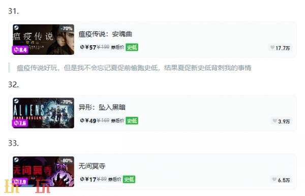 Steam今日史低游戏分享！9月4日史低佳作推荐