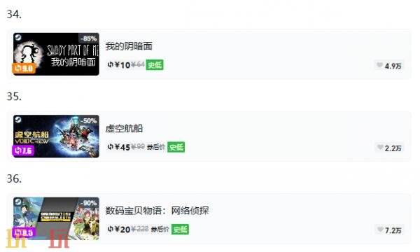 Steam今日史低游戏分享！9月4日史低佳作推荐