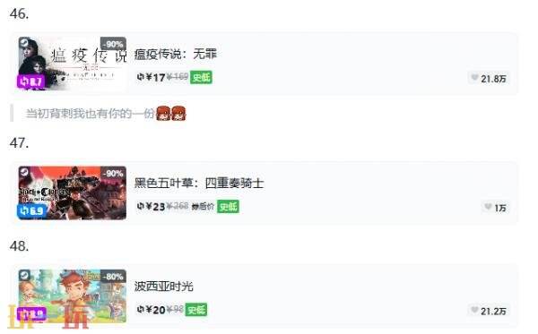 Steam今日史低游戏分享！9月4日史低佳作推荐