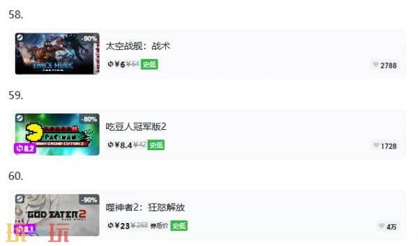 Steam今日史低游戏分享！9月4日史低佳作推荐