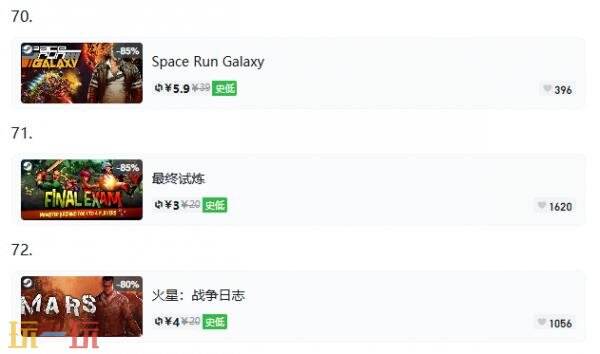 Steam今日史低游戏分享！9月4日史低佳作推荐