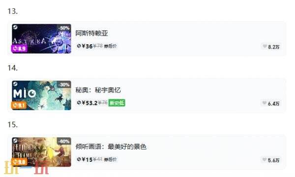 Steam今日史低游戏分享！9月4日史低佳作推荐