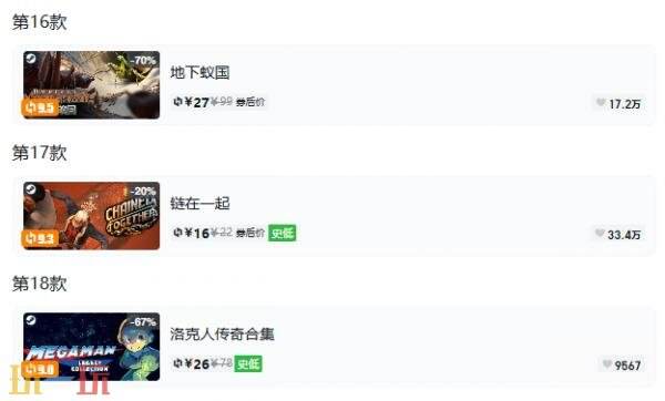 Steam今日史低游戏分享!9月7日史低佳作推荐