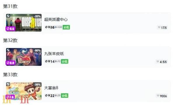 Steam今日史低游戏分享!9月7日史低佳作推荐